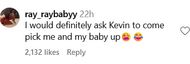 Another user says she should have asked Kevin to pick her up (Image via @ray_raybabyy on Instagram)